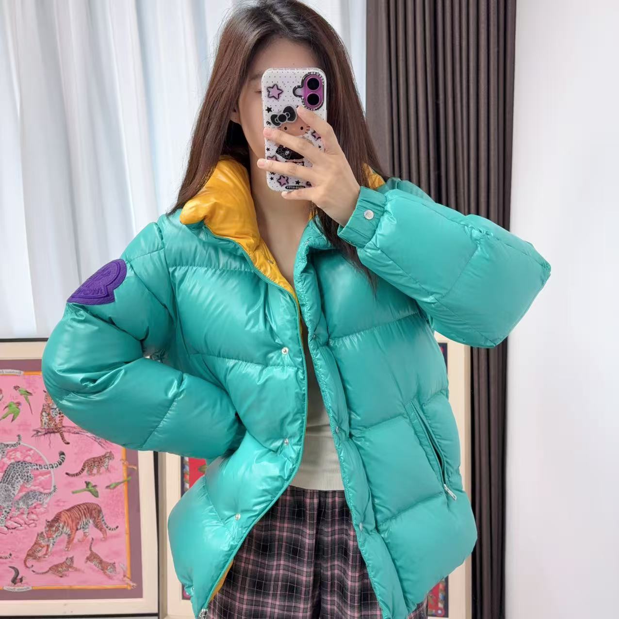 95新 MONCLER 麦殿/羽绒服2码绿色/251020VHHYG04