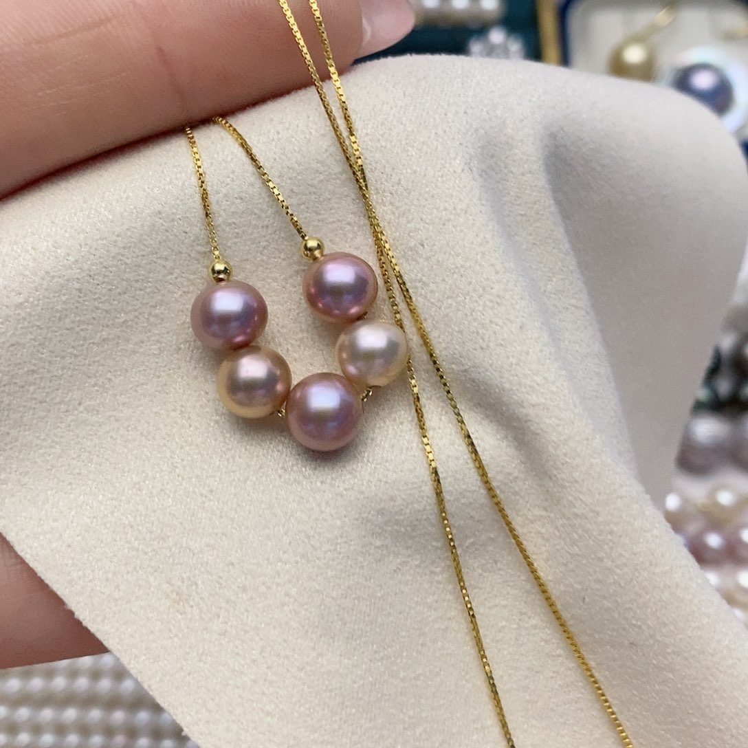 【闪购商品】淡水珍珠颈饰银S925镶嵌75