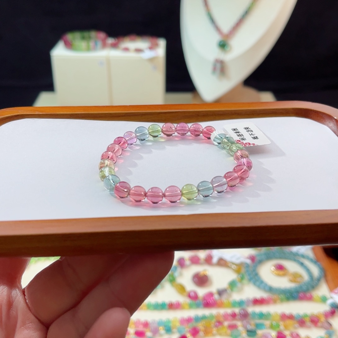 碧玺手串未镶嵌手串