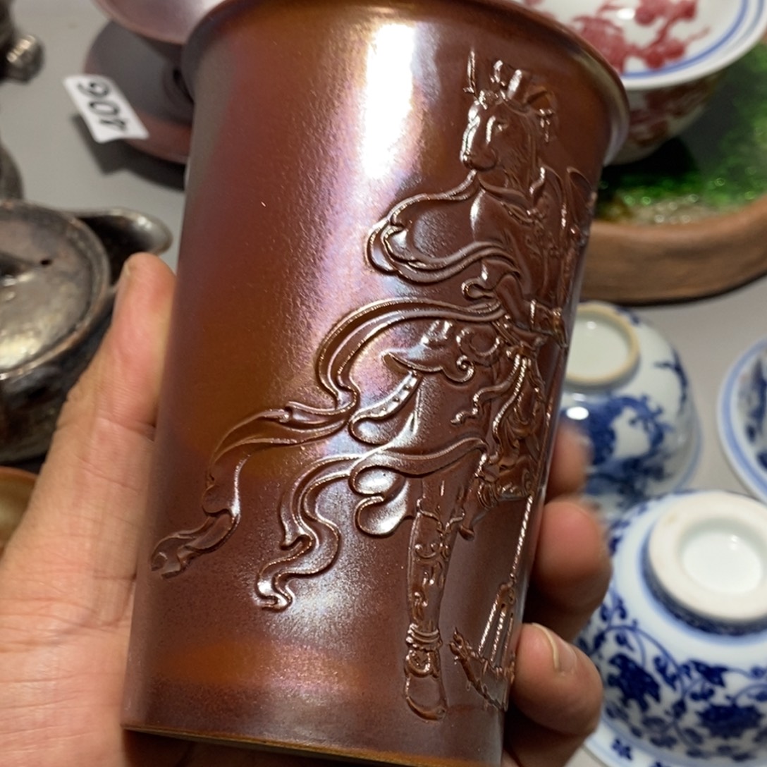 柴烧茶具陶瓷杯子