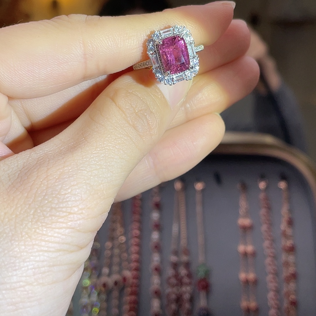 碧玺银S925镶嵌手饰