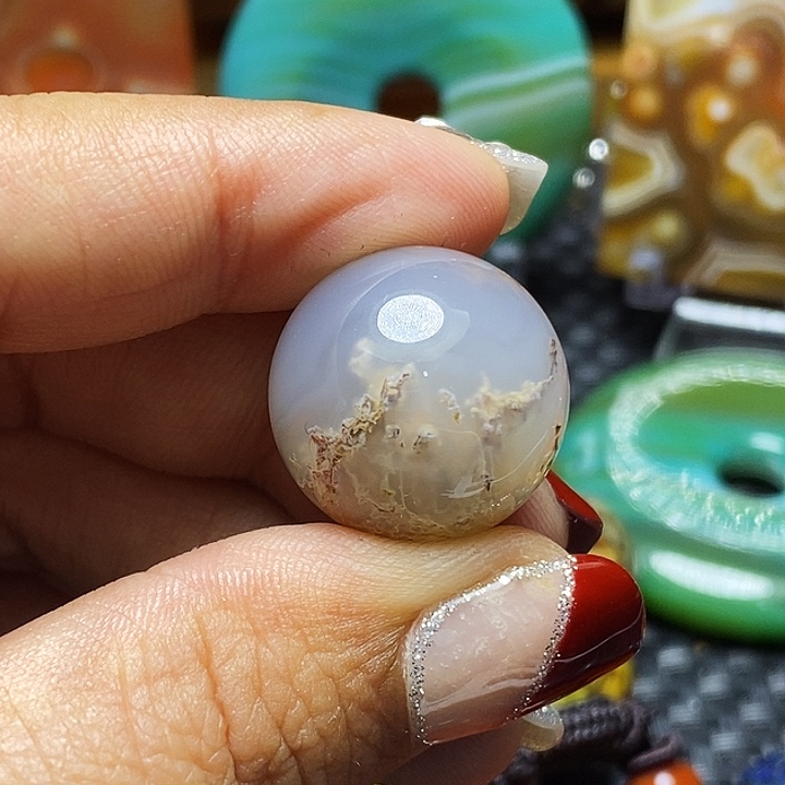 原***光玛瑙/玉髓未镶嵌颈饰