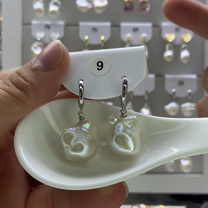 嘟***胖银S925镶嵌淡水珍珠颈饰9