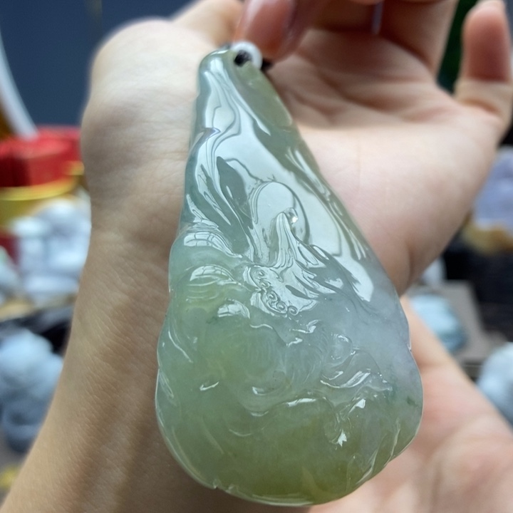 翡翠未镶嵌颈饰吊坠25