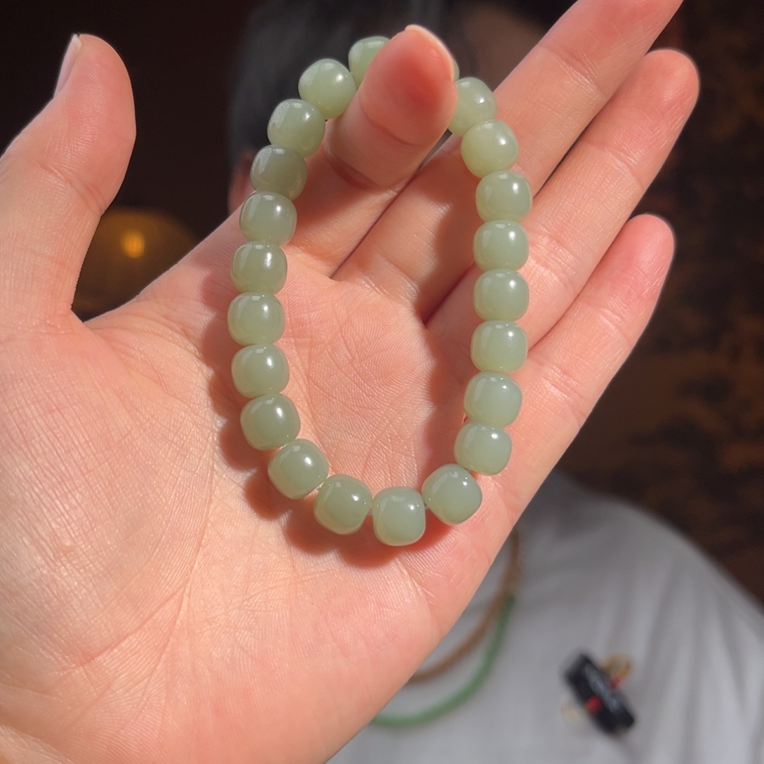 手串未镶嵌和田玉新疆且末蓝9mm99