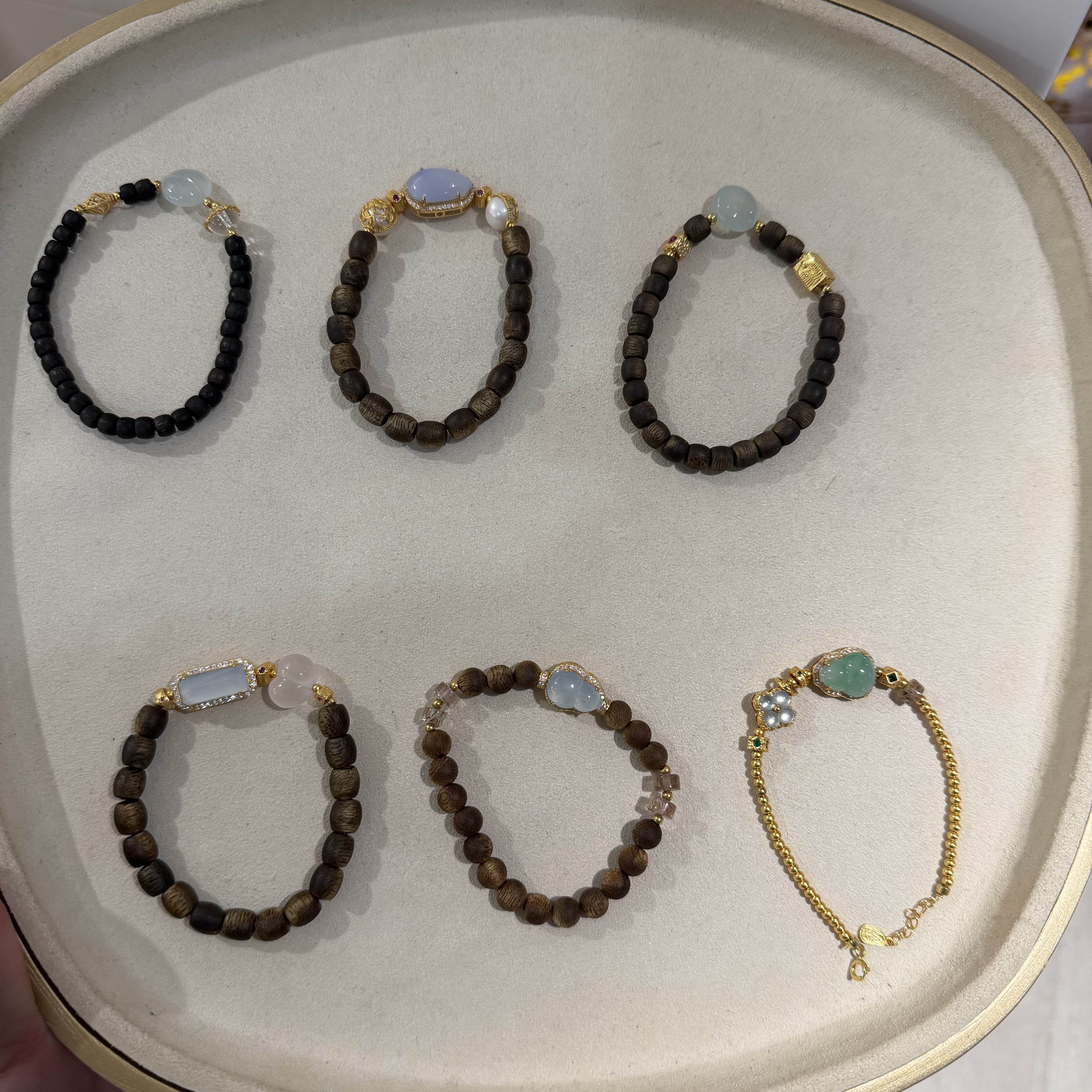 【一菲臻选】翡翠手串-R09-多样性发其一|CXQ21