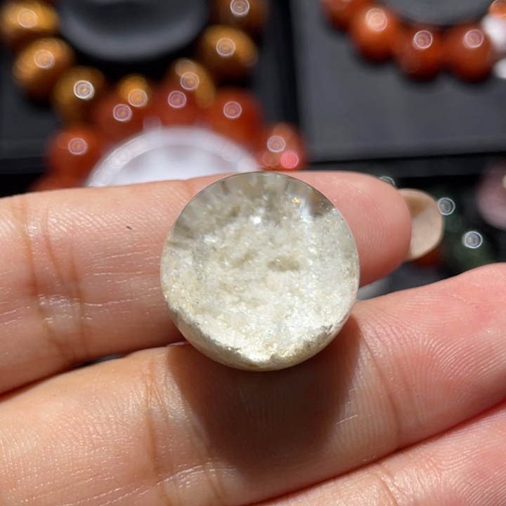 未镶嵌吊坠(不含链)水晶悠**妮白幽灵单珠18.5mm左右