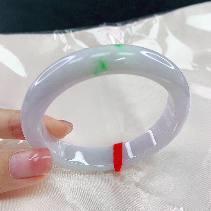 翡翠未镶嵌手镯圈54，04174