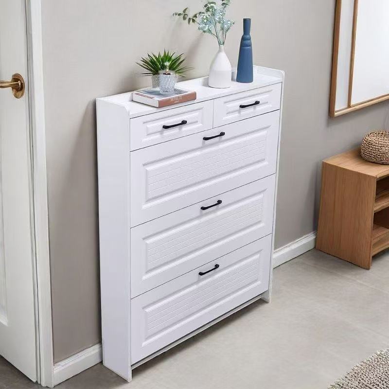 超薄款翻斗鞋柜家用门口精致新款爆款入户收纳玄关柜一体靠墙鞋架