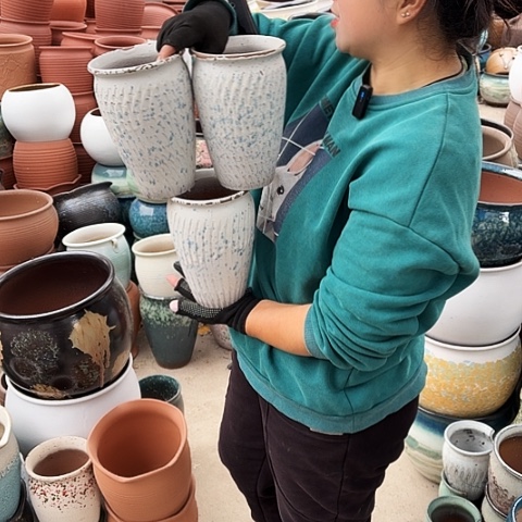 口13高20瑕疵盆子。