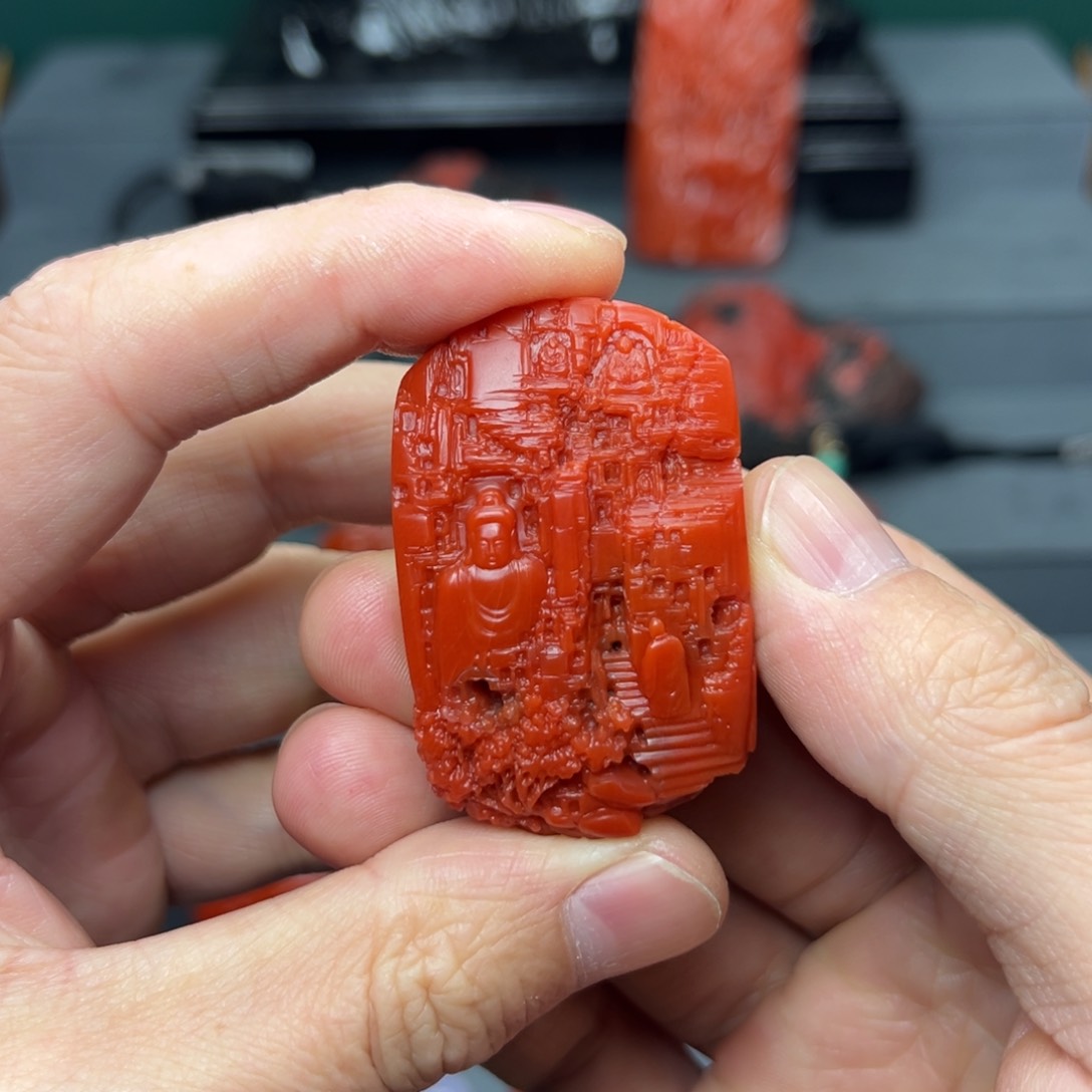 南红玛瑙佛窟造像未镶嵌