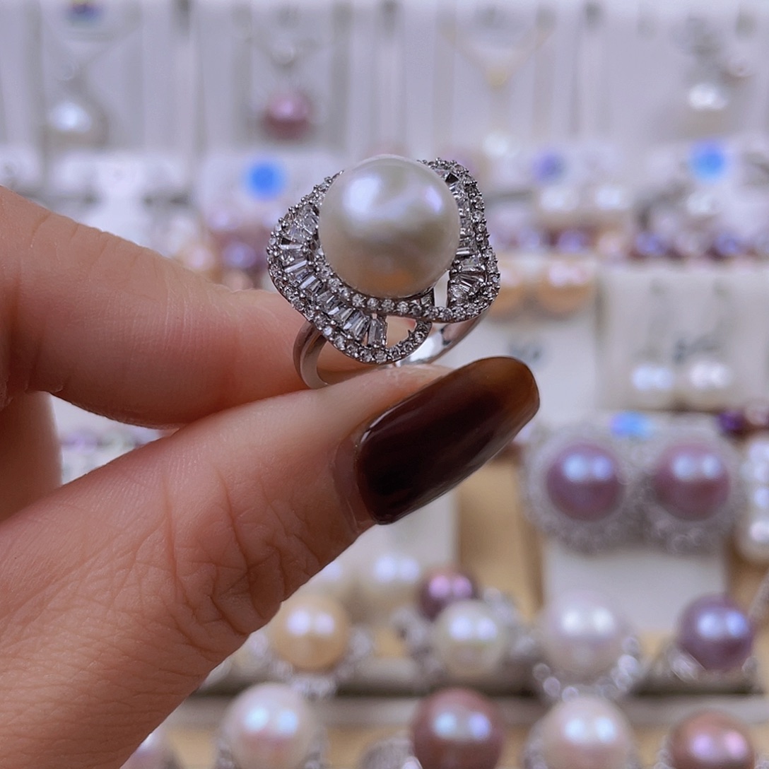 未镶嵌戒指淡水珍珠