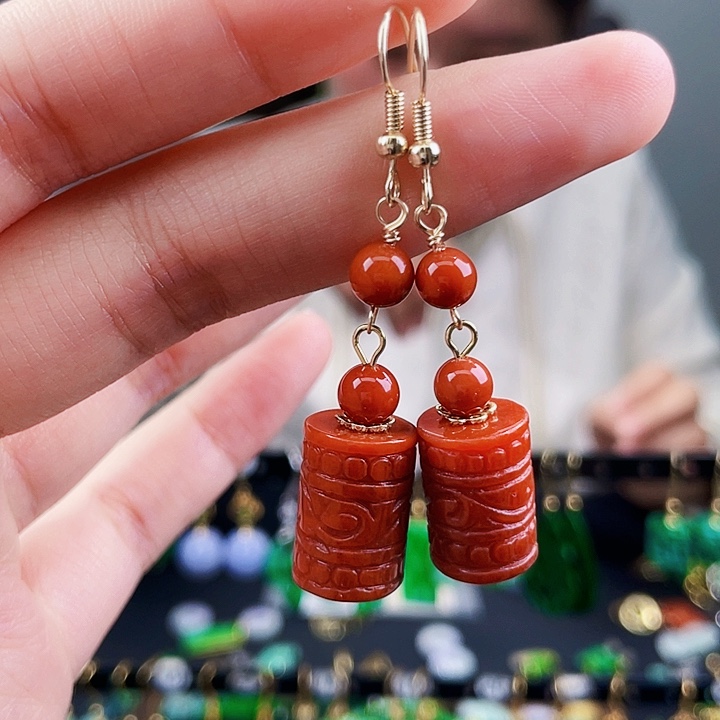 翡翠耳饰未镶嵌饰品