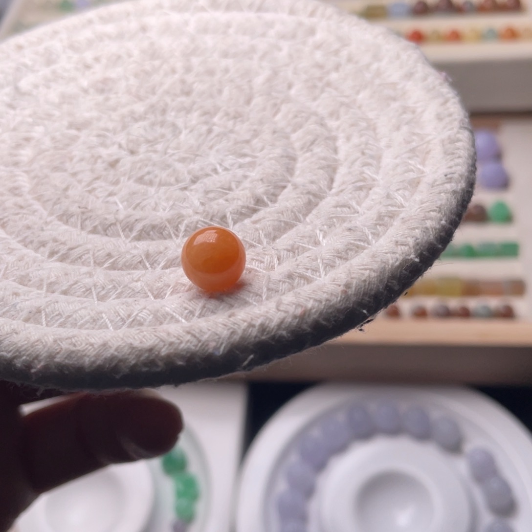 未镶嵌手链翡翠卡8.7西柚色