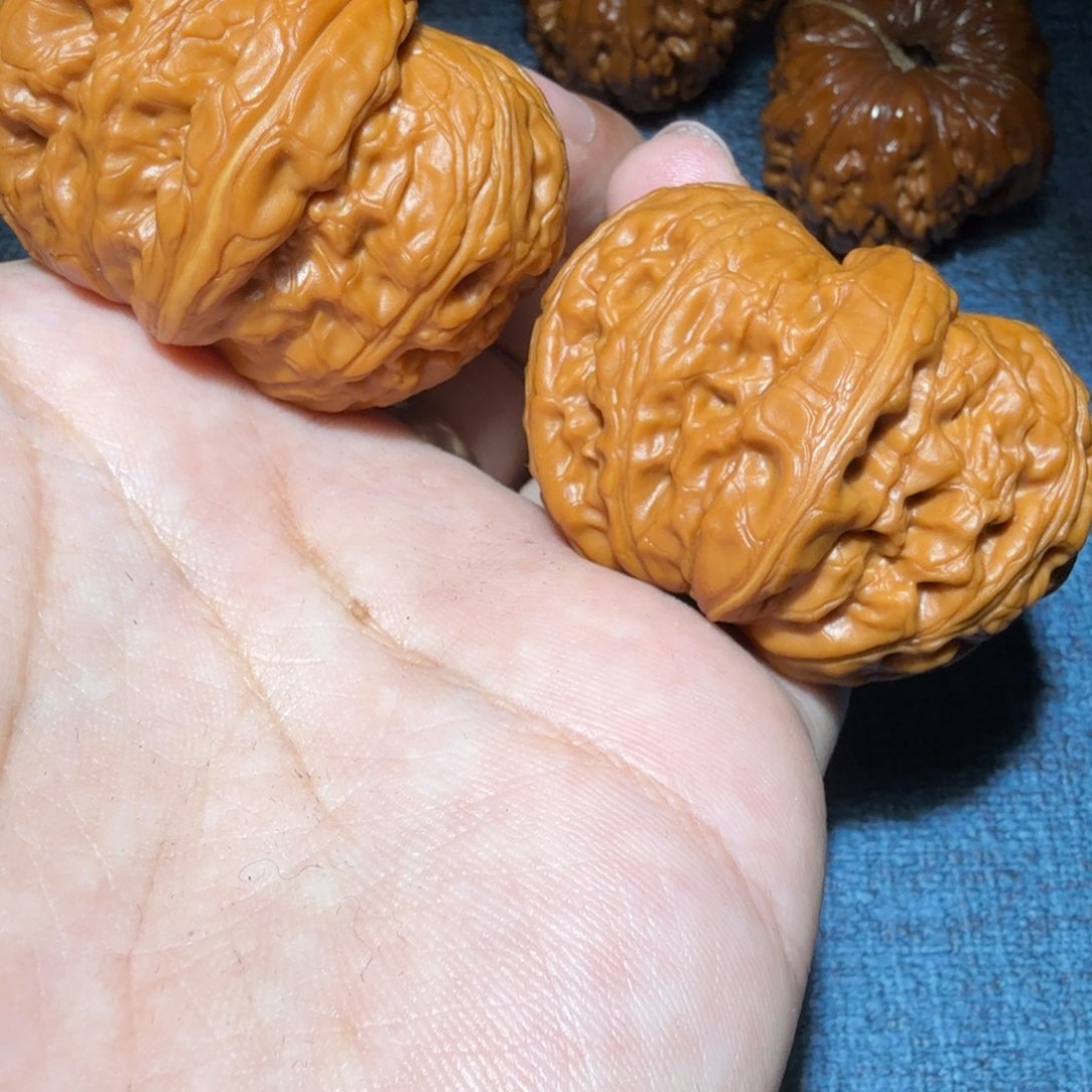 文玩核桃把件启*录元宝47尺寸L4