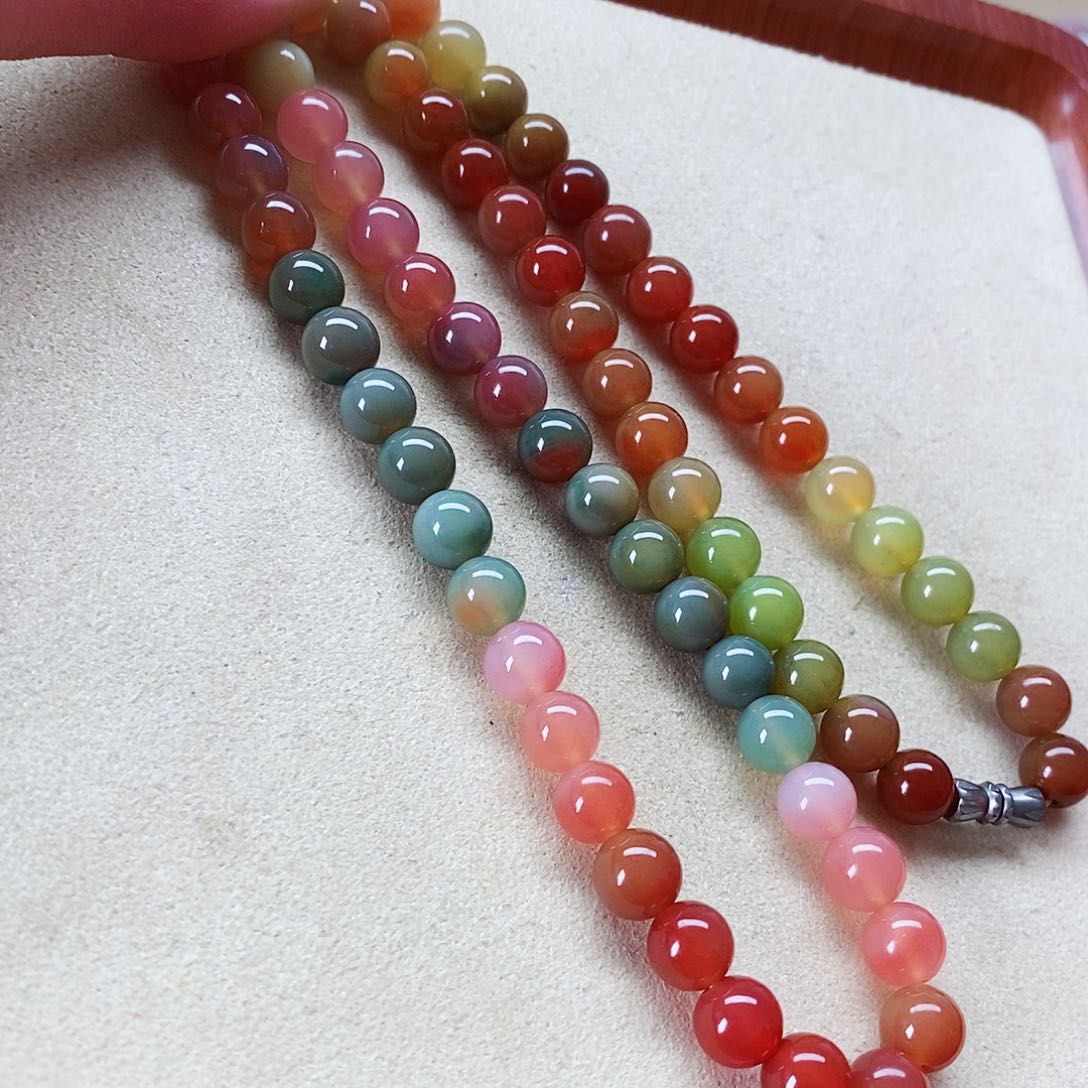 玛瑙手饰未镶嵌盐源058