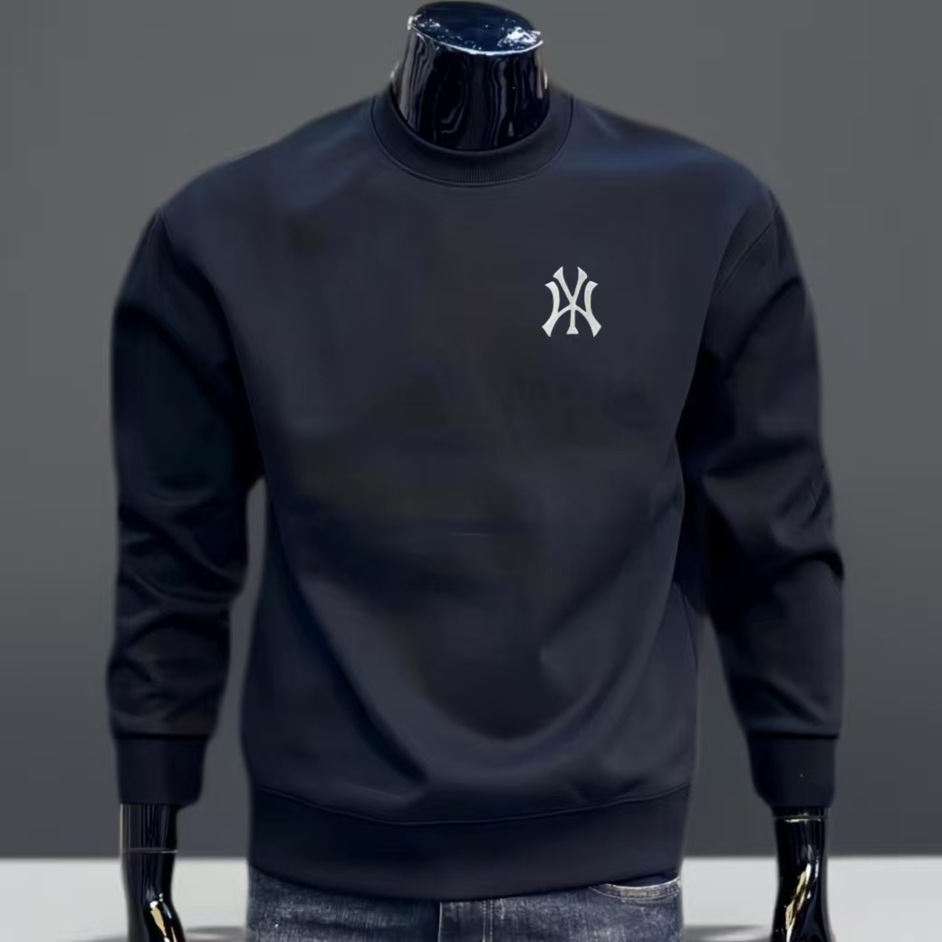 【万针刺绣】2025新款圆领无帽卫衣男女同款潮流韩版宽松休闲百搭R