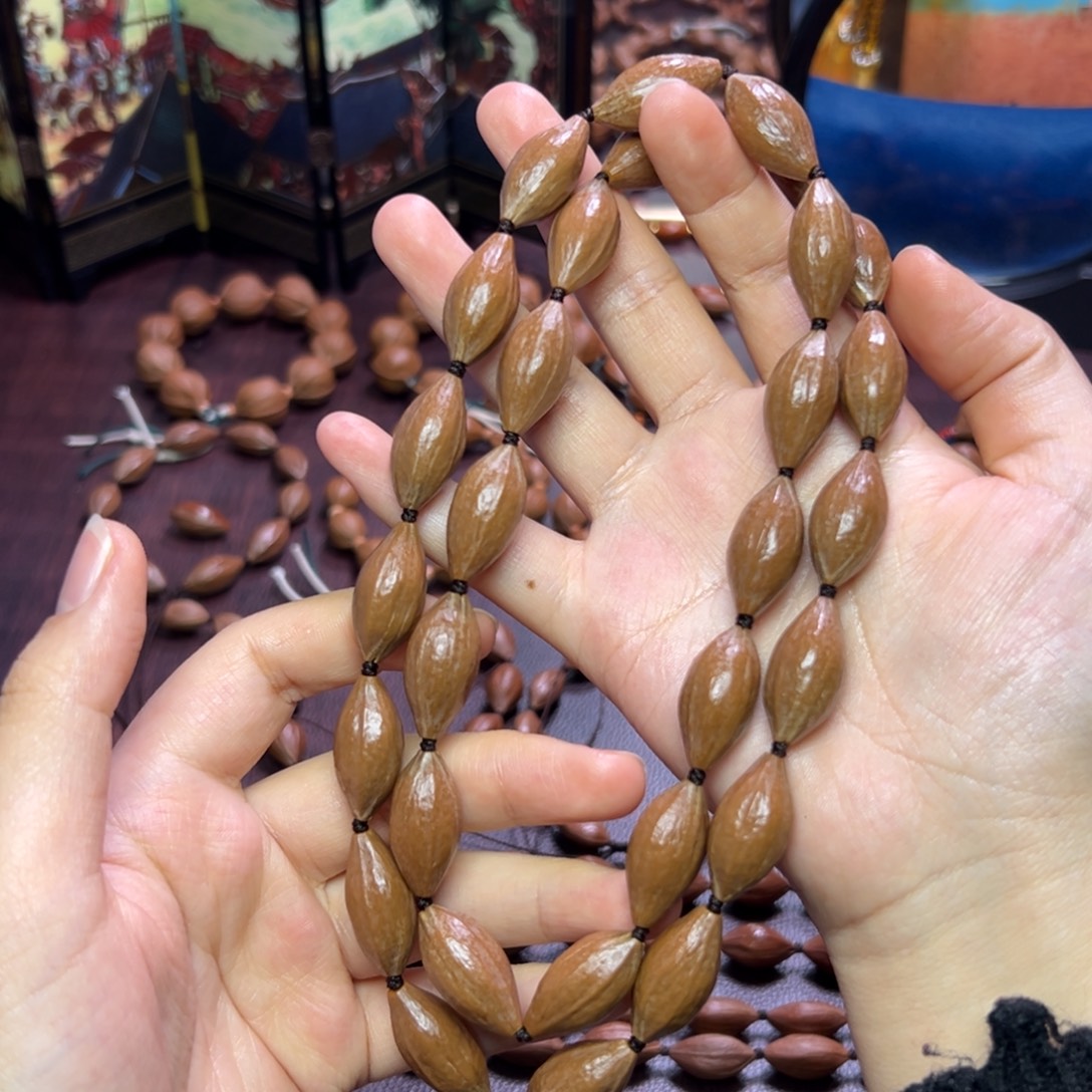 橄榄核手串/手链油 柳叶 1.25 2.5左右 长