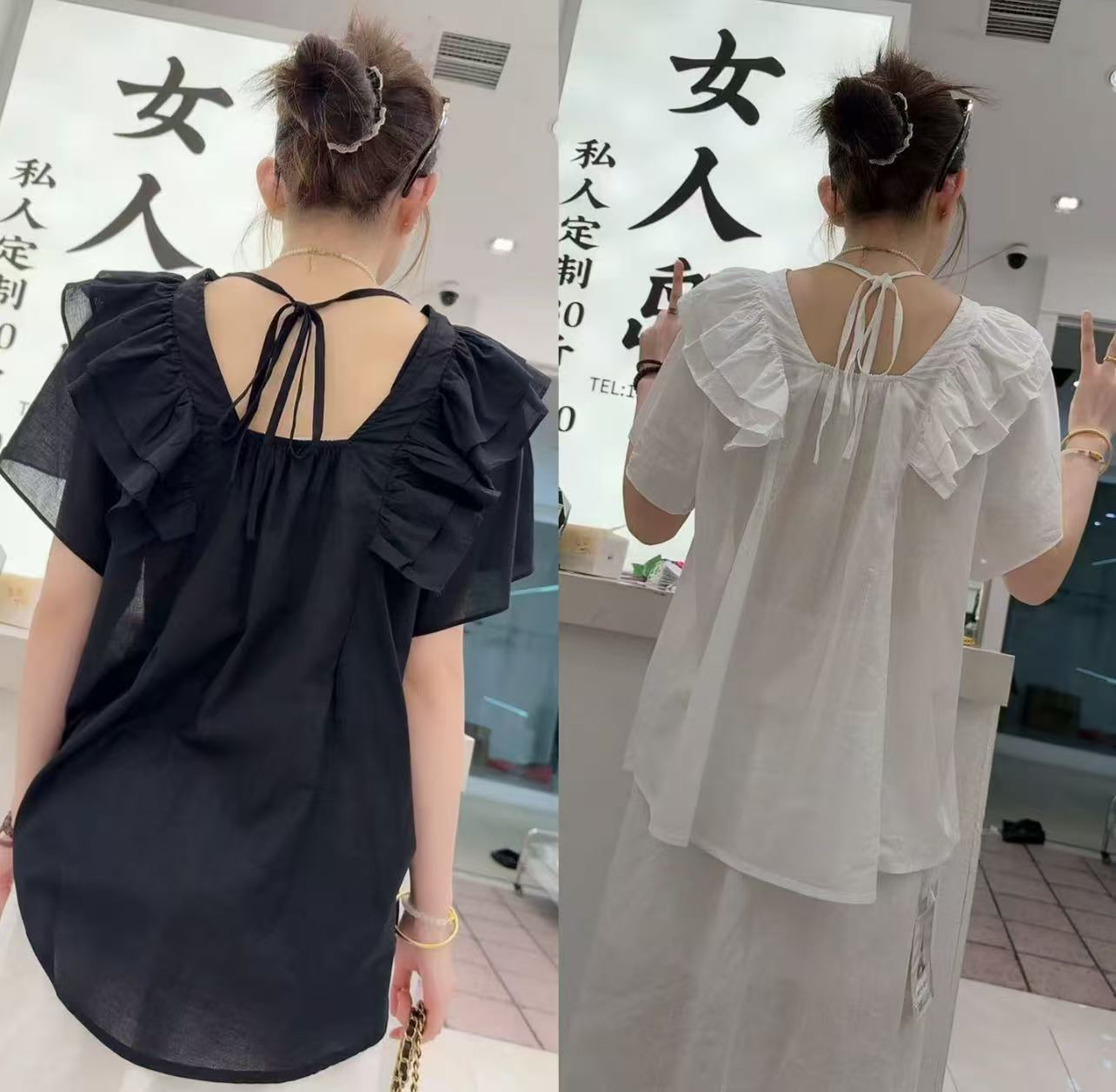 8299菲菲冰麻衫（衣长63cm左右）