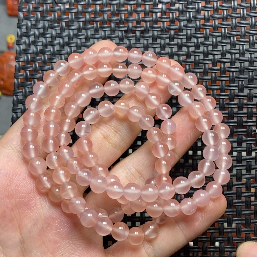 南红玛瑙未镶嵌手链6+’mm