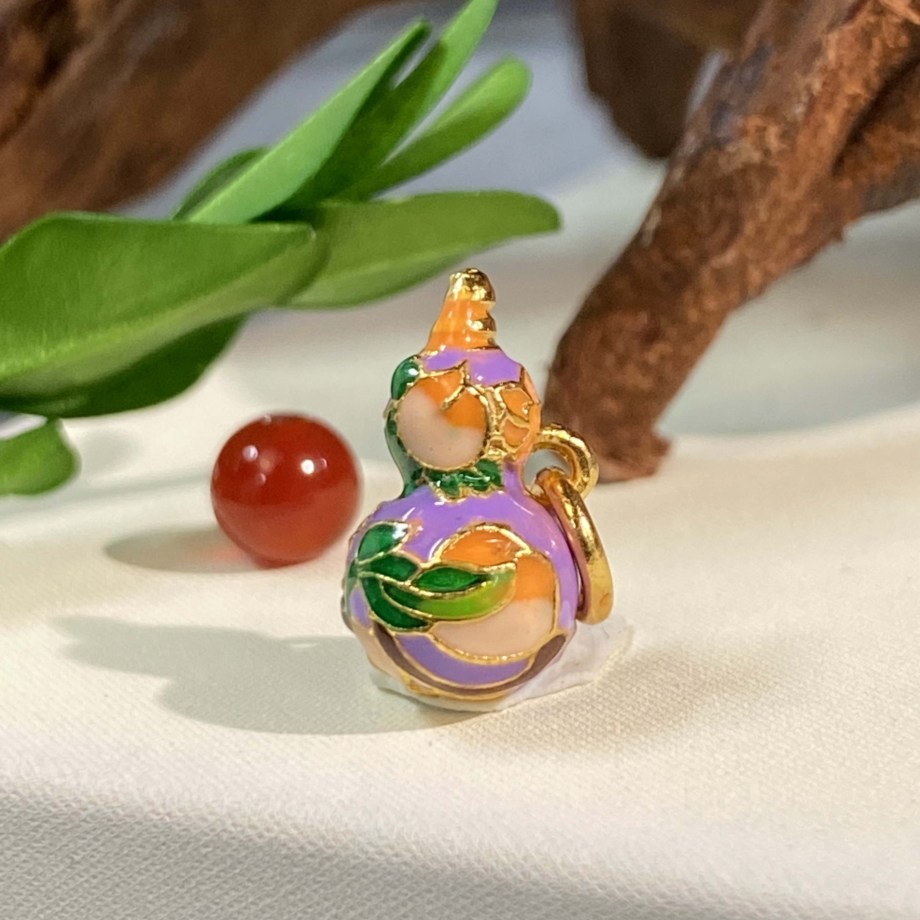 【陌玉精选】老板娘宠粉福利 景泰蓝烧蓝葫芦吊坠/一件