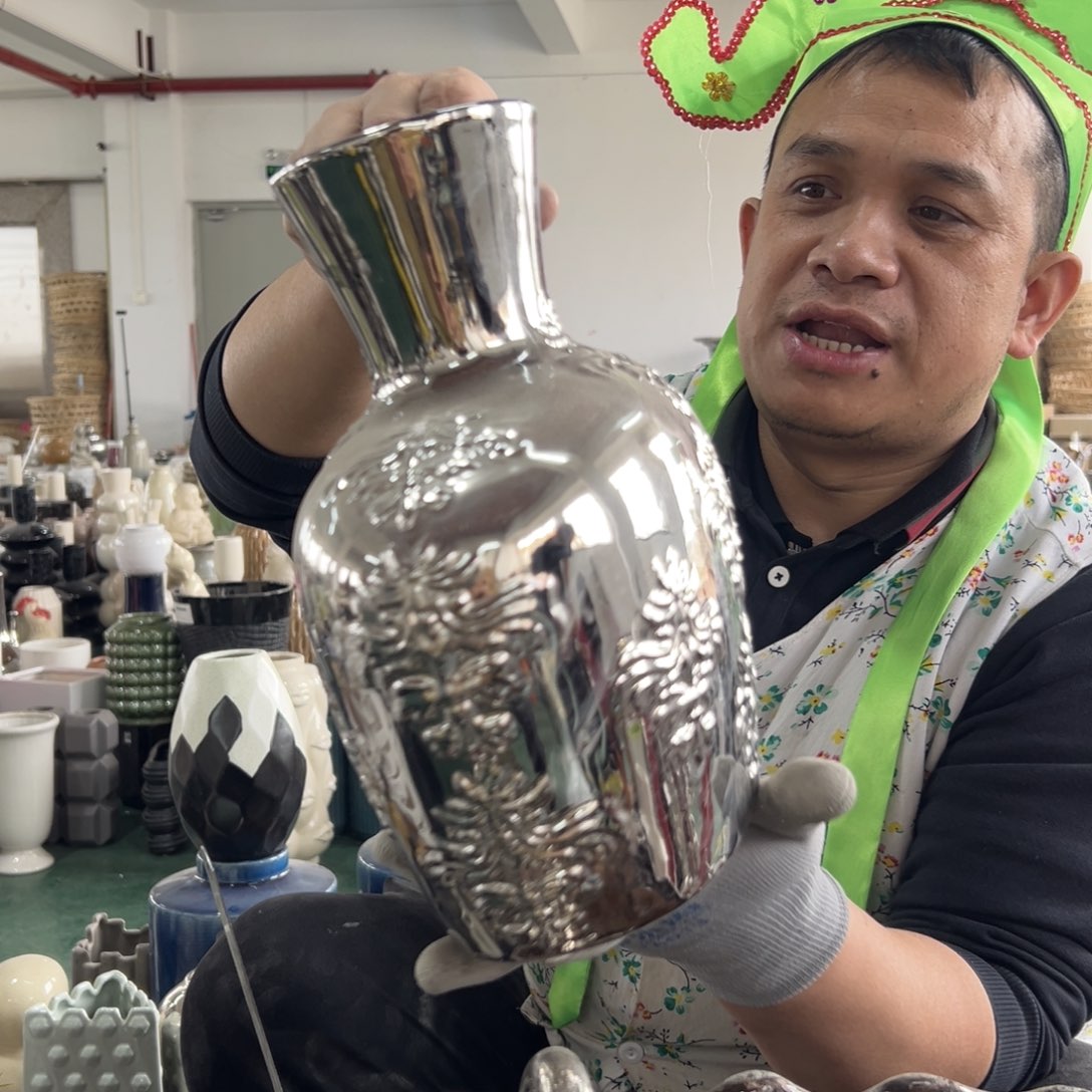 摆件115 号高中低温陶瓷工艺瓶（部分微瑕）