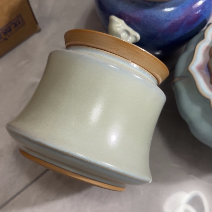 摆件陶郑家钧窑摆件