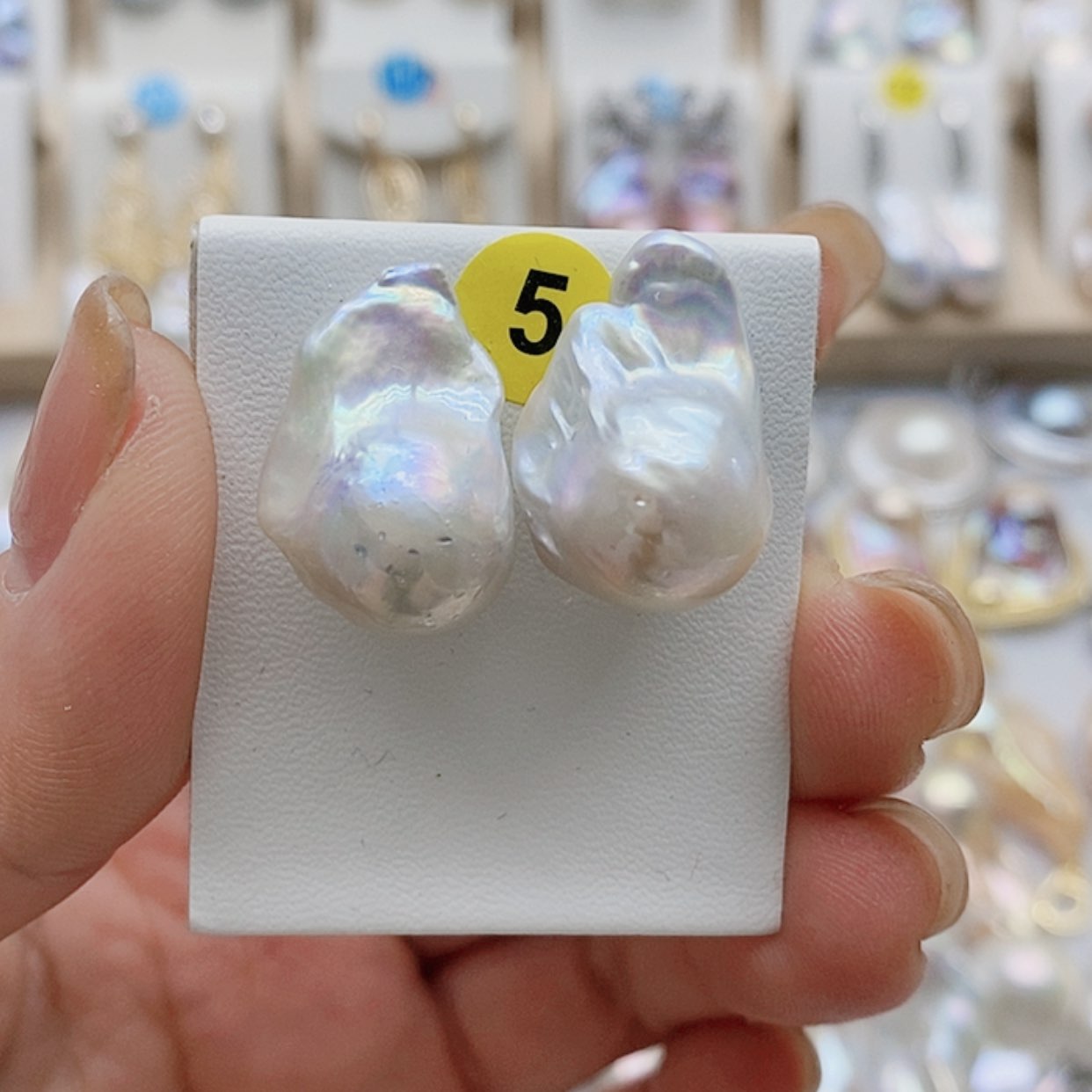 【闪购商品】淡水珍珠耳饰银S925镶嵌