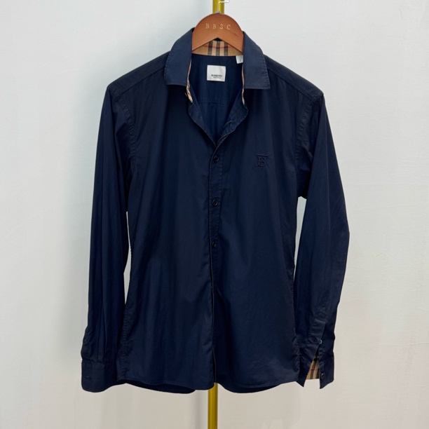 99新 BURBERRY/博柏利 burberry TB刺绣衬衣 S码
