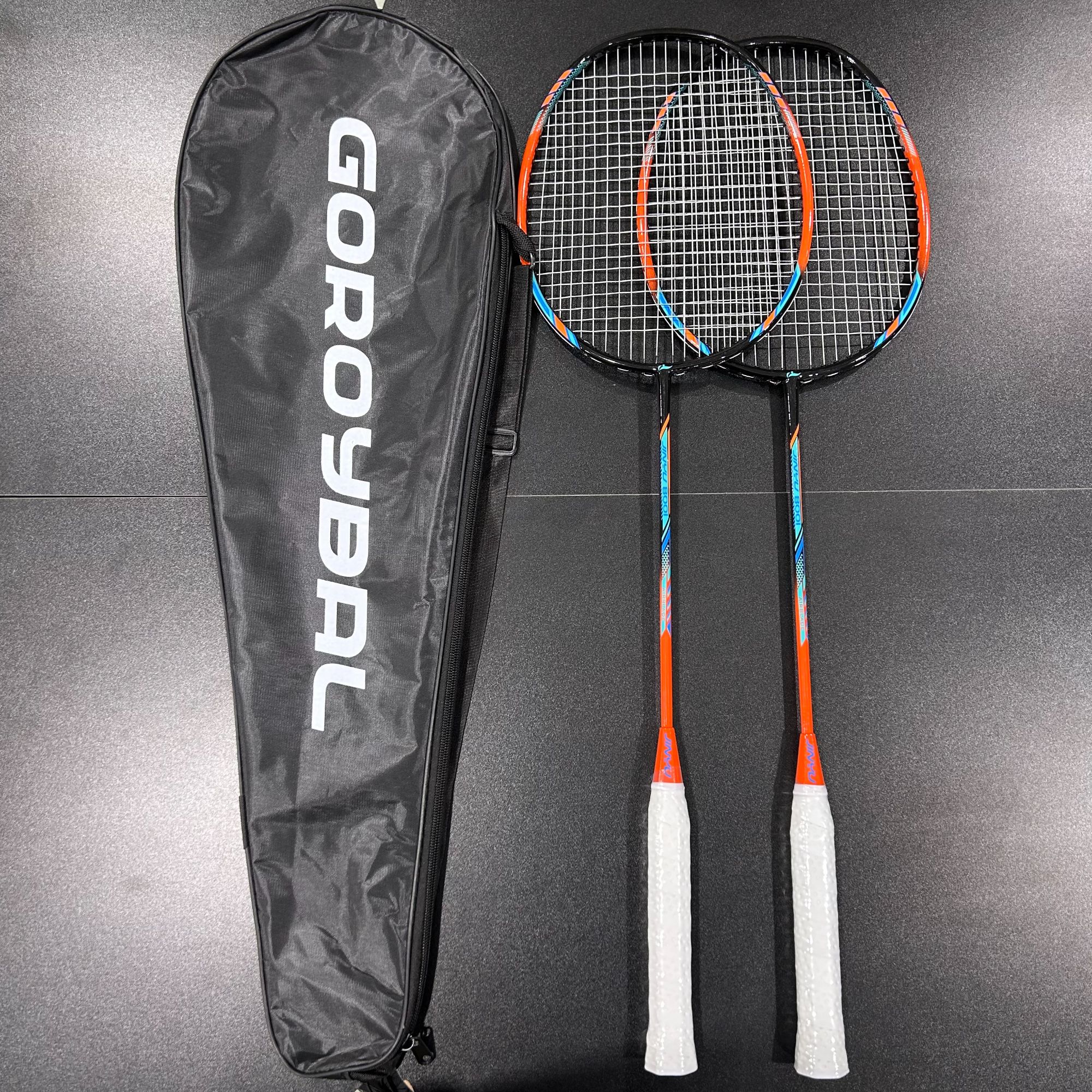 超轻耐打羽毛球拍碳纤维材质运动训练双拍已穿线