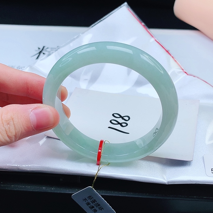 翡翠手镯未镶嵌缅甸天然a货手镯55