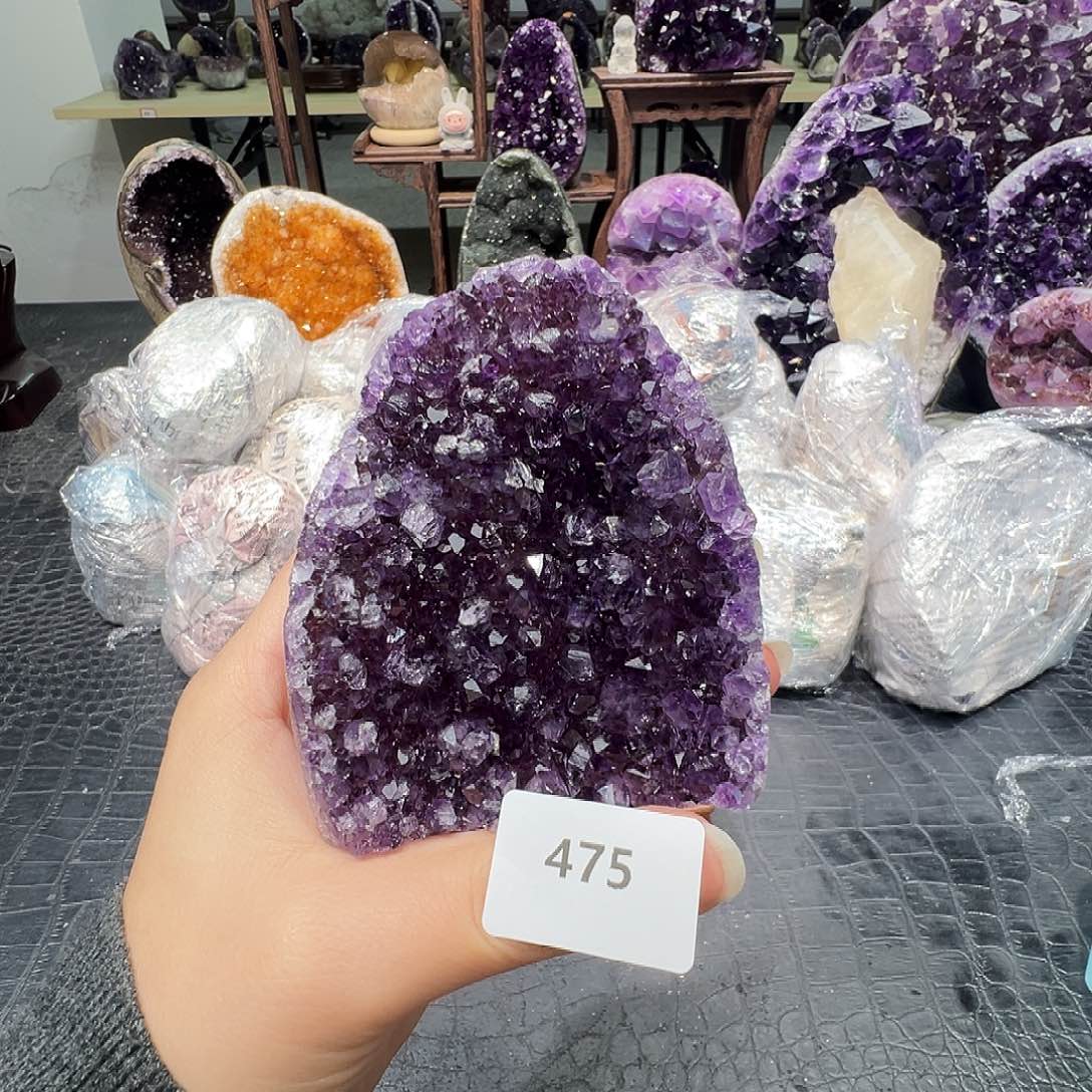 珠宝半成品紫晶未镶嵌