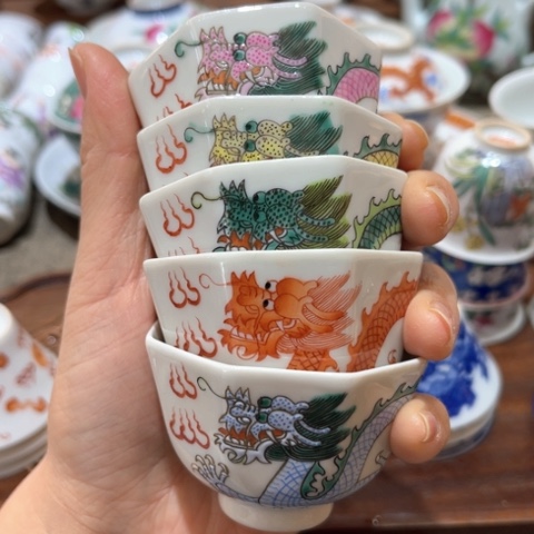 手绘茶杯盖碗陶瓷