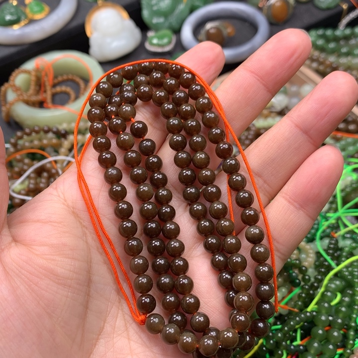 和田玉未镶嵌手链103