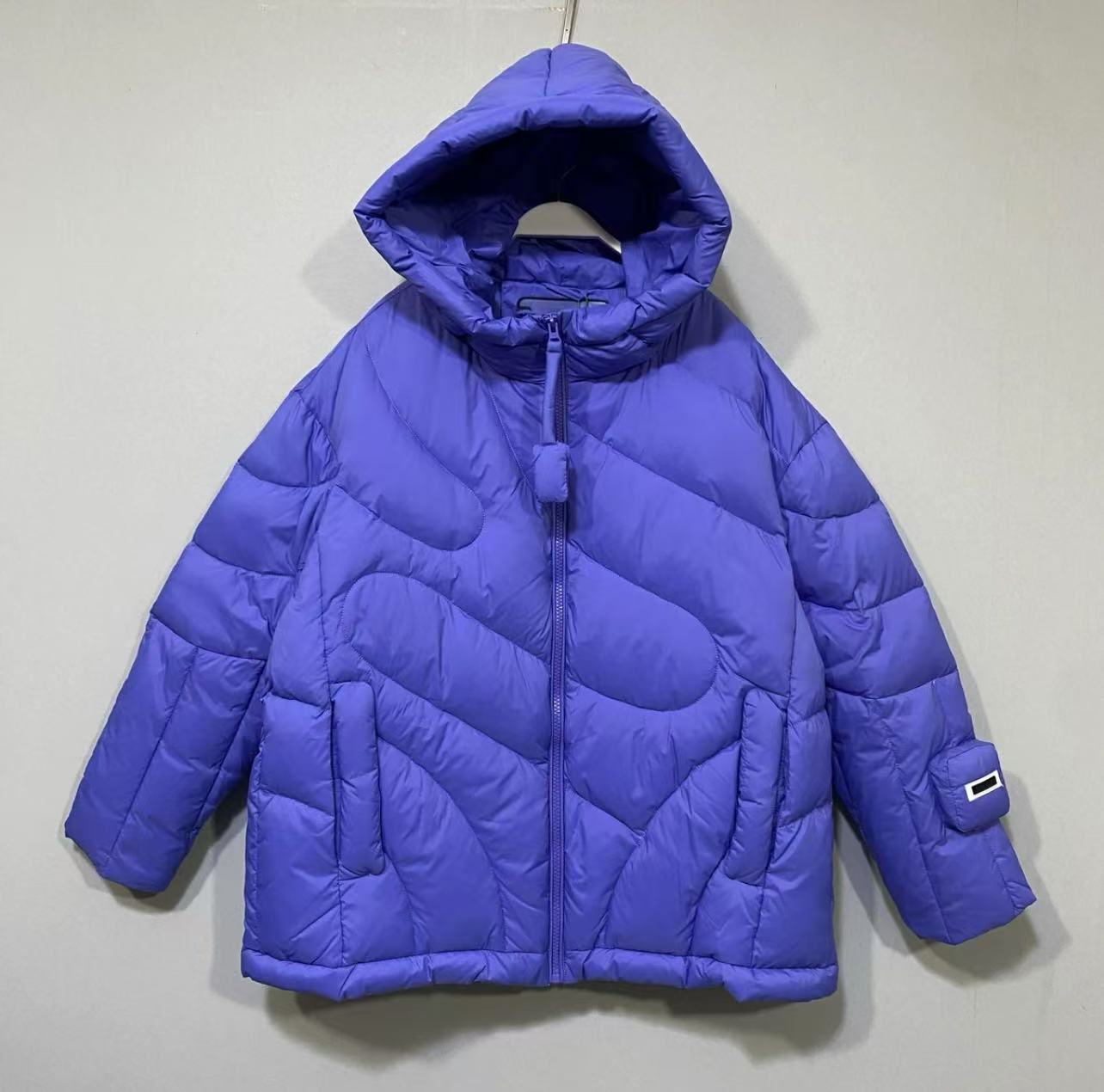 XL2025新品冬装多巴胺纯色韩版时尚宽松连帽廓形羽绒服LJB