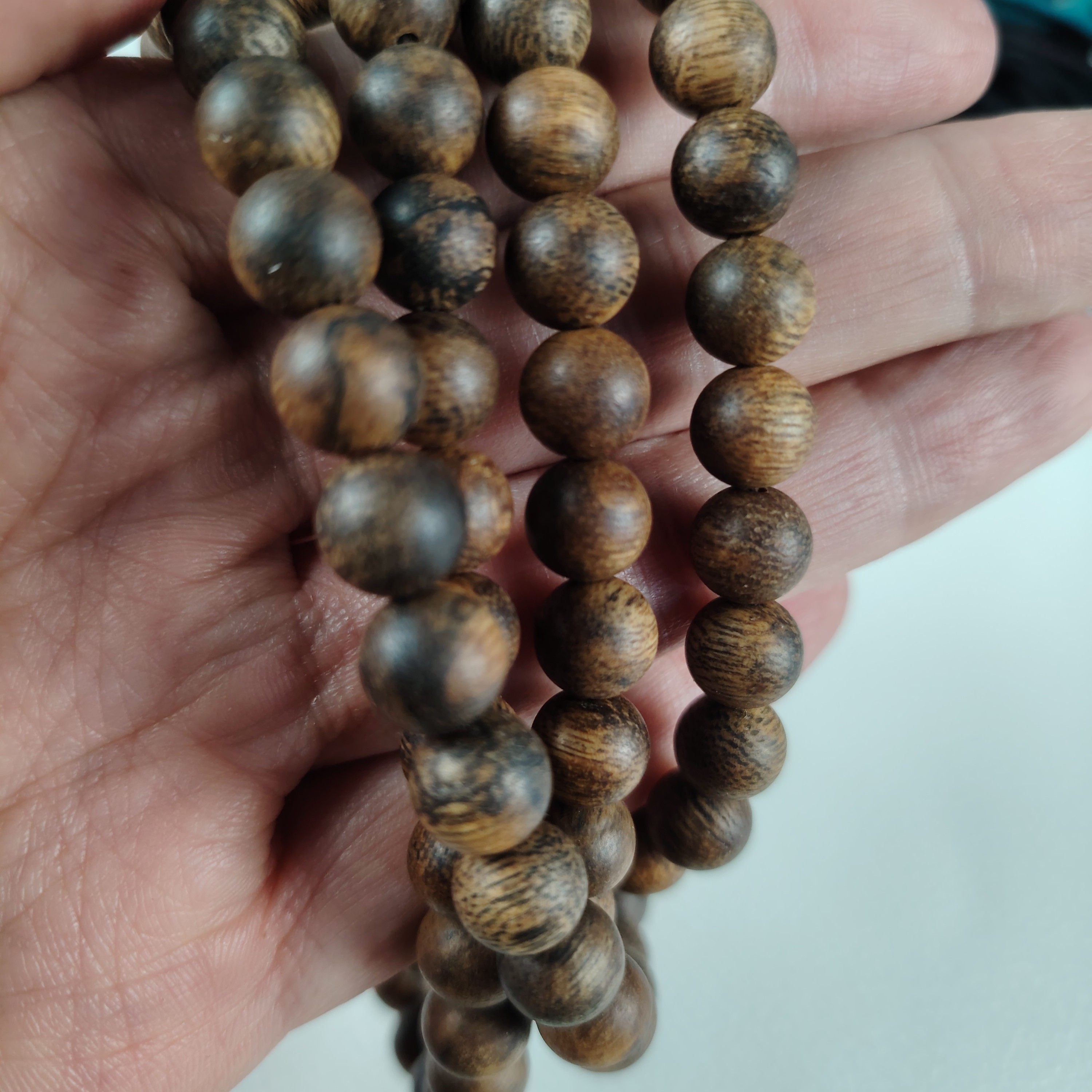 《正区老料》金丝黄棋8mm108颗手串