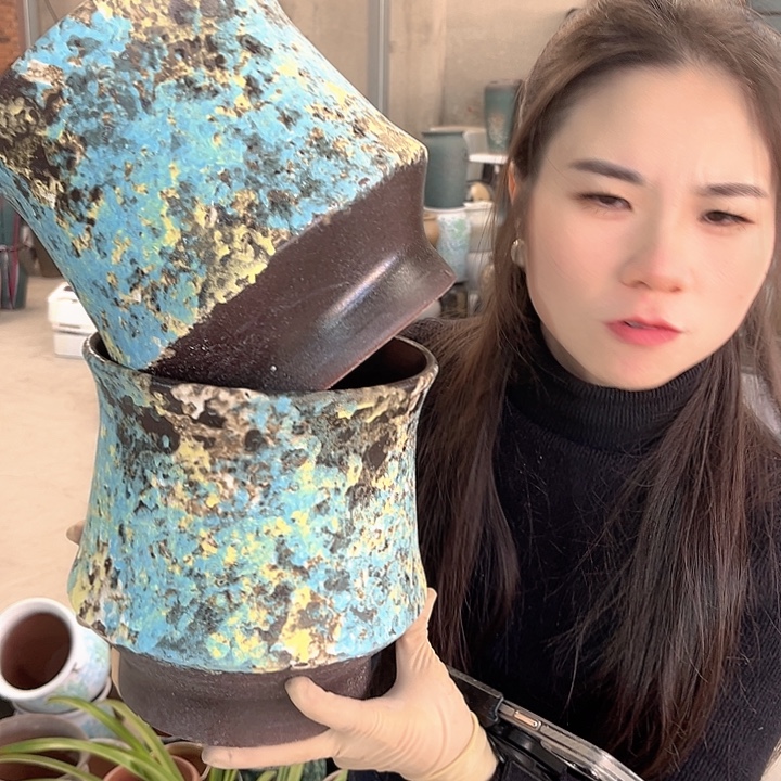 正品口19高21花盆……