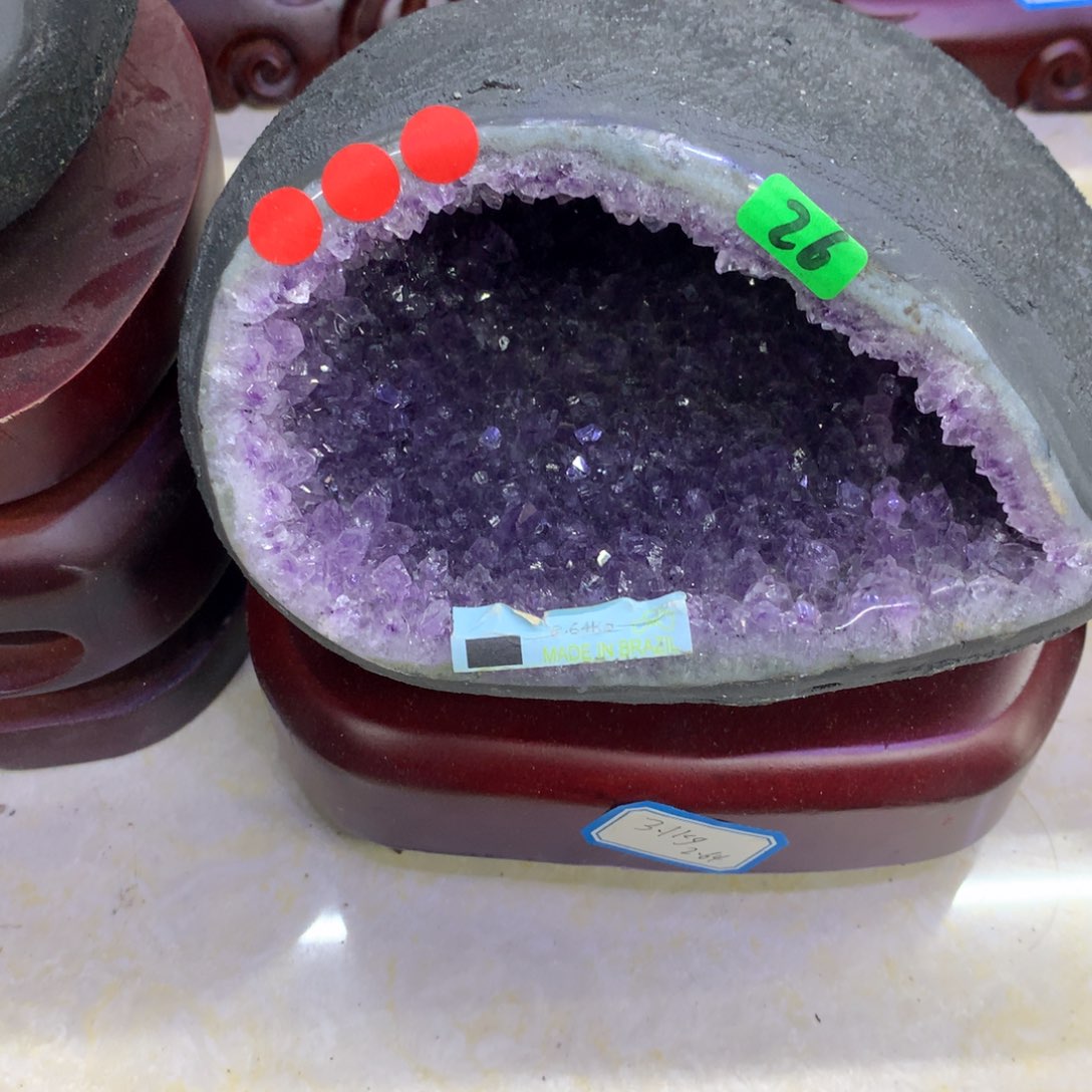 紫晶摆件未镶嵌好好