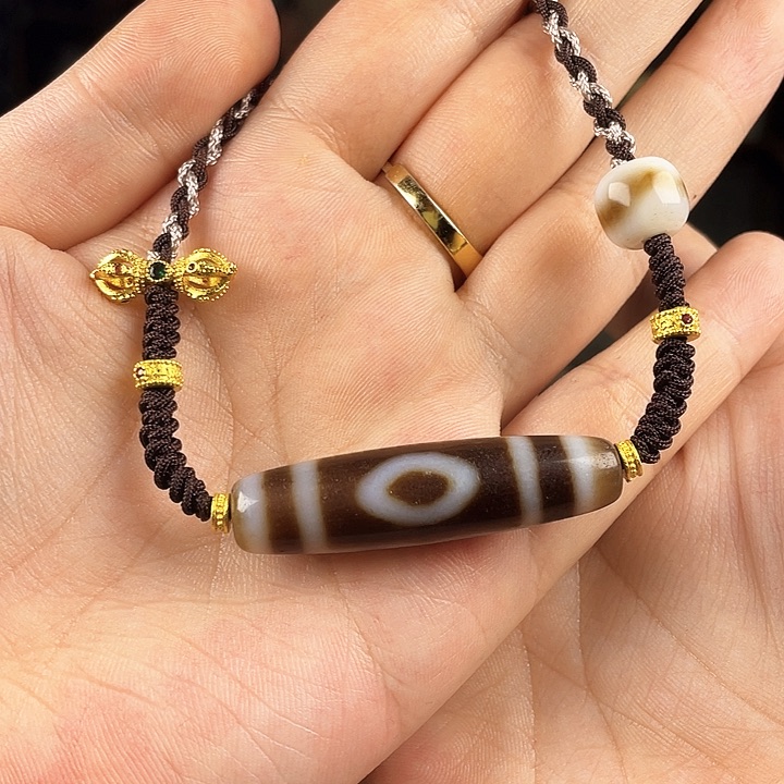 玛瑙/玉髓颈饰合金