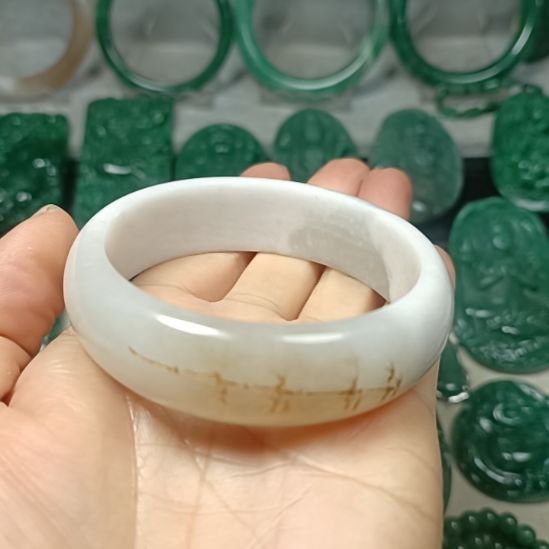 独山玉未镶嵌轮胎手镯56