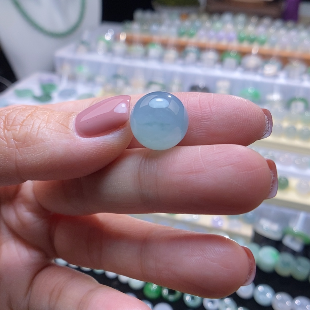 翡翠未镶嵌颈饰13星空蓝