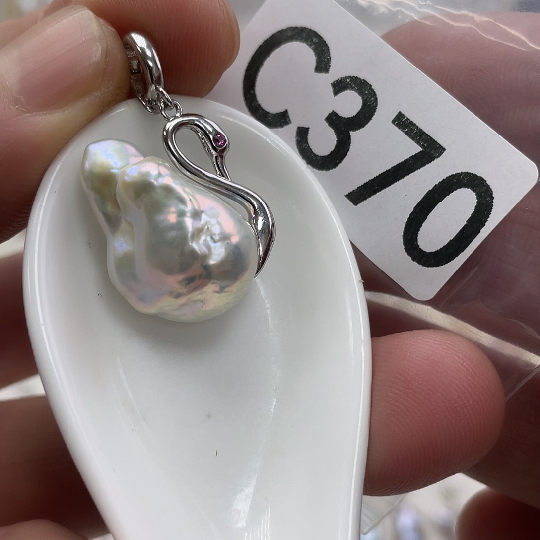 淡水珍珠颈饰银S925镶嵌