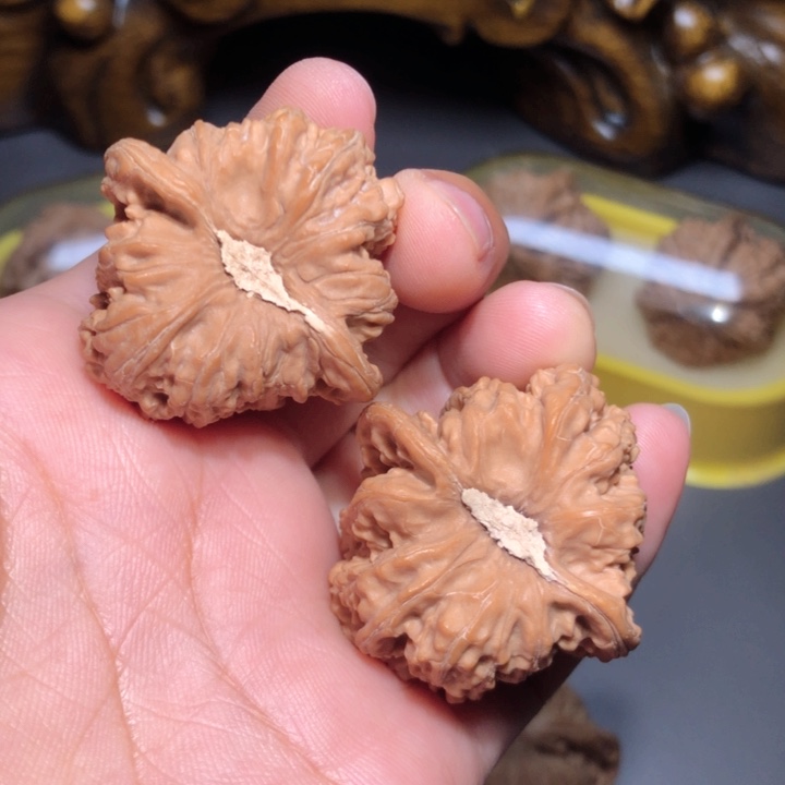 文玩核桃把件37红宝石