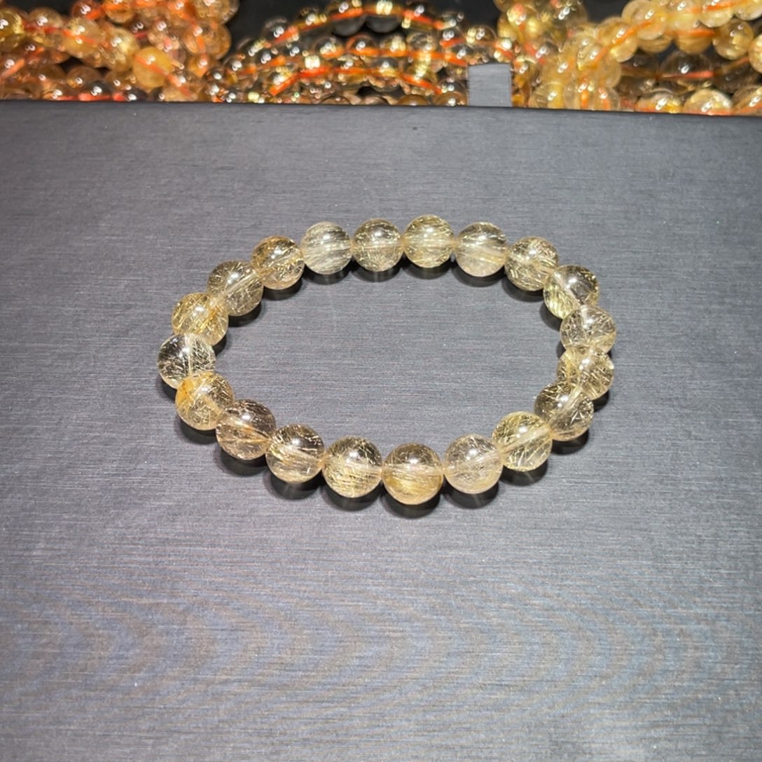 淡***笑水晶手链未镶嵌金发晶