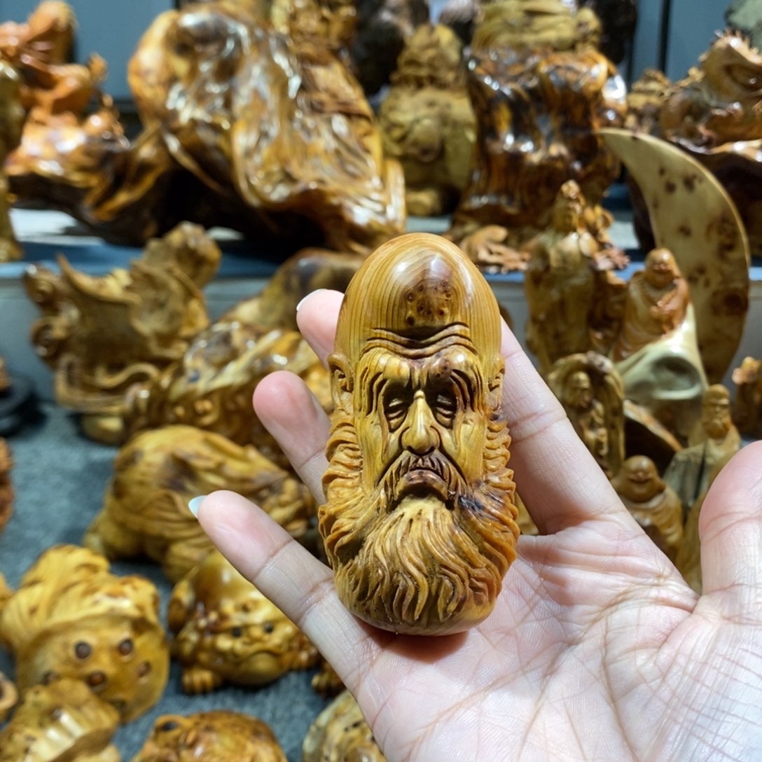 木崖柏工艺品达摩