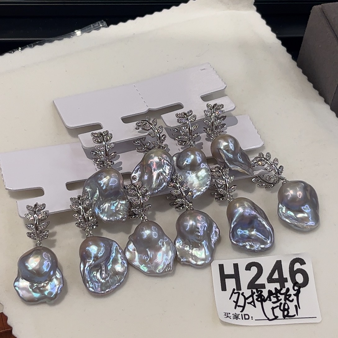 合金耳饰淡水珍珠多样性发货 5发1