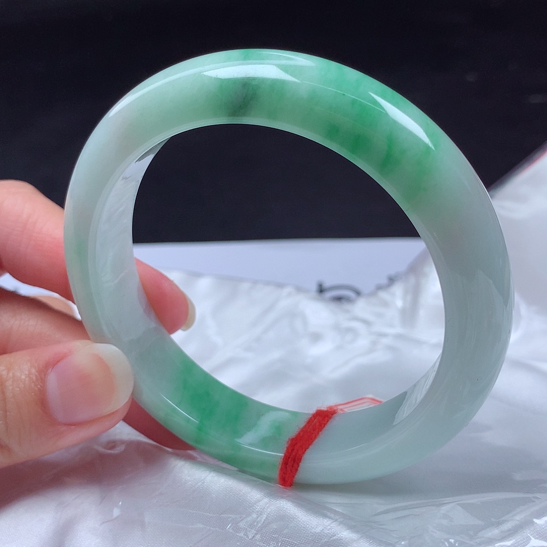 翡翠未镶嵌手镯60圈s1720