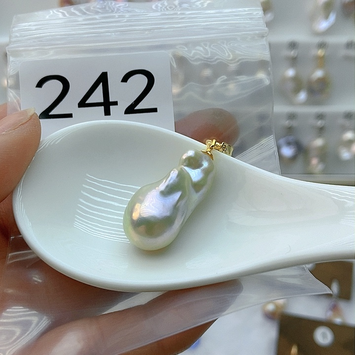 淡水珍珠颈饰银S925镶嵌