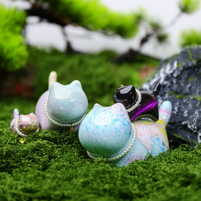 【星灿金澜系&才才猫】手工大漆猫咪哈基咪 高颜值治愈摆件杭州摆件