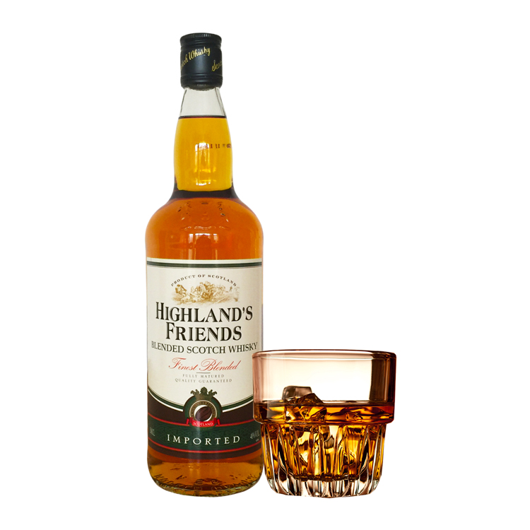 【全国包邮】苏格兰纯麦芽 法国原瓶进口高地FRIEND威士忌1L装